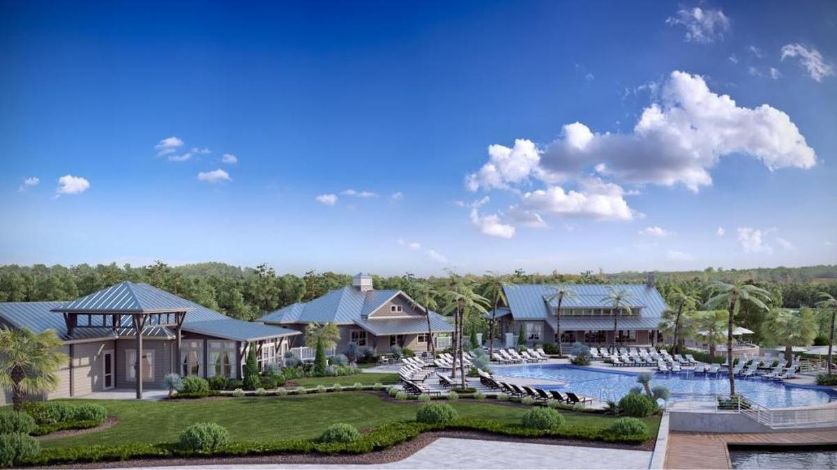 Artistic rendering of the 300 apartments planned for the Grand Oak community at Hampton Lake in Bluffton. A representative of the developer said the project is planned to be complete by the end of 2017.
