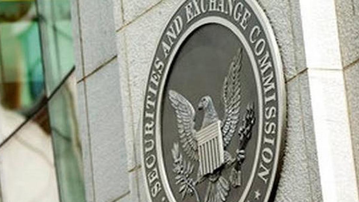 The exterior of the U.S. Securities and Exchange Commission building in Washington.