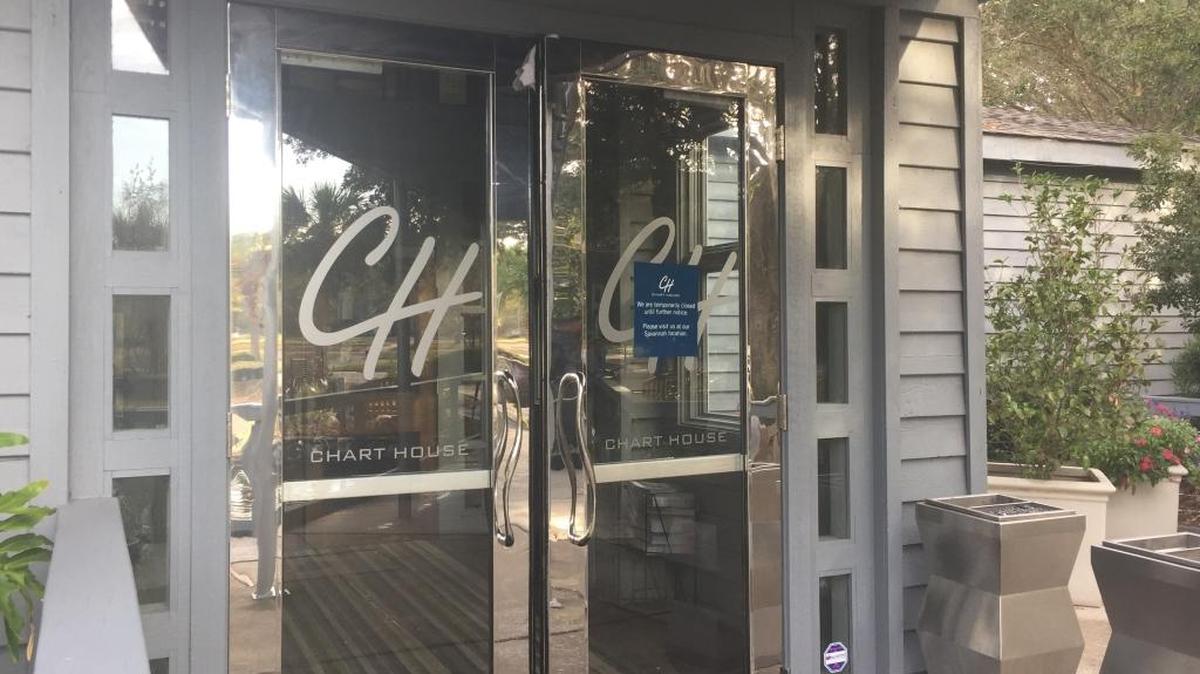 Chart House at 2 Hudson Road on Hilton Head Island has remained closed since the mandatory evacuation before Hurricane Matthew.