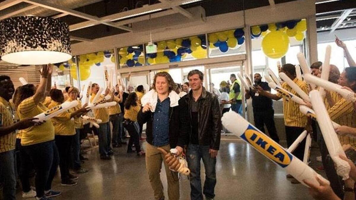 Ikea welcomes its first customers at its newest story on Wednesday