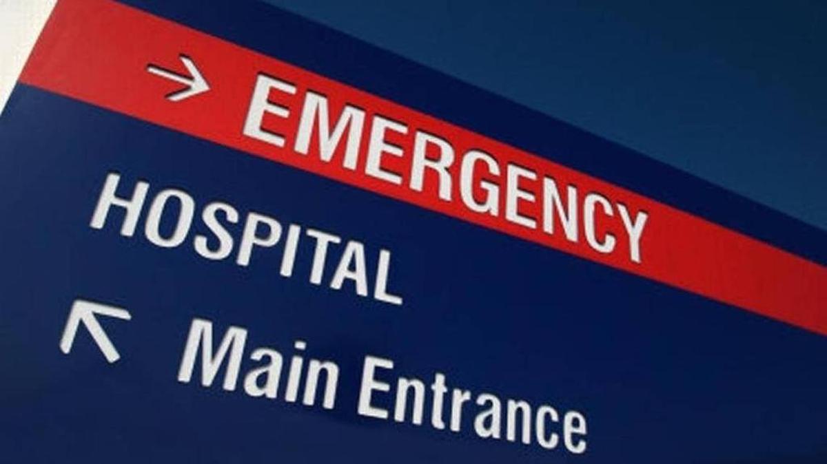 File photo of an emergency department sign.