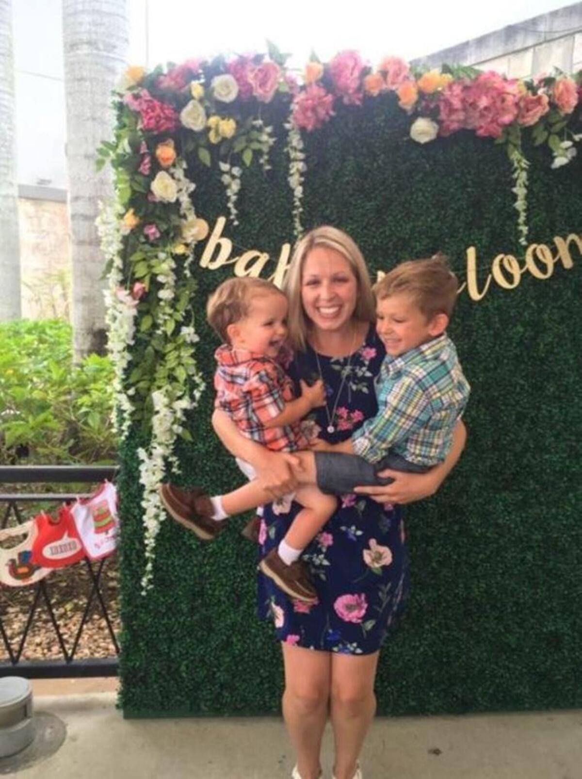 Jana Bates and her sons, Logan and Ryan.