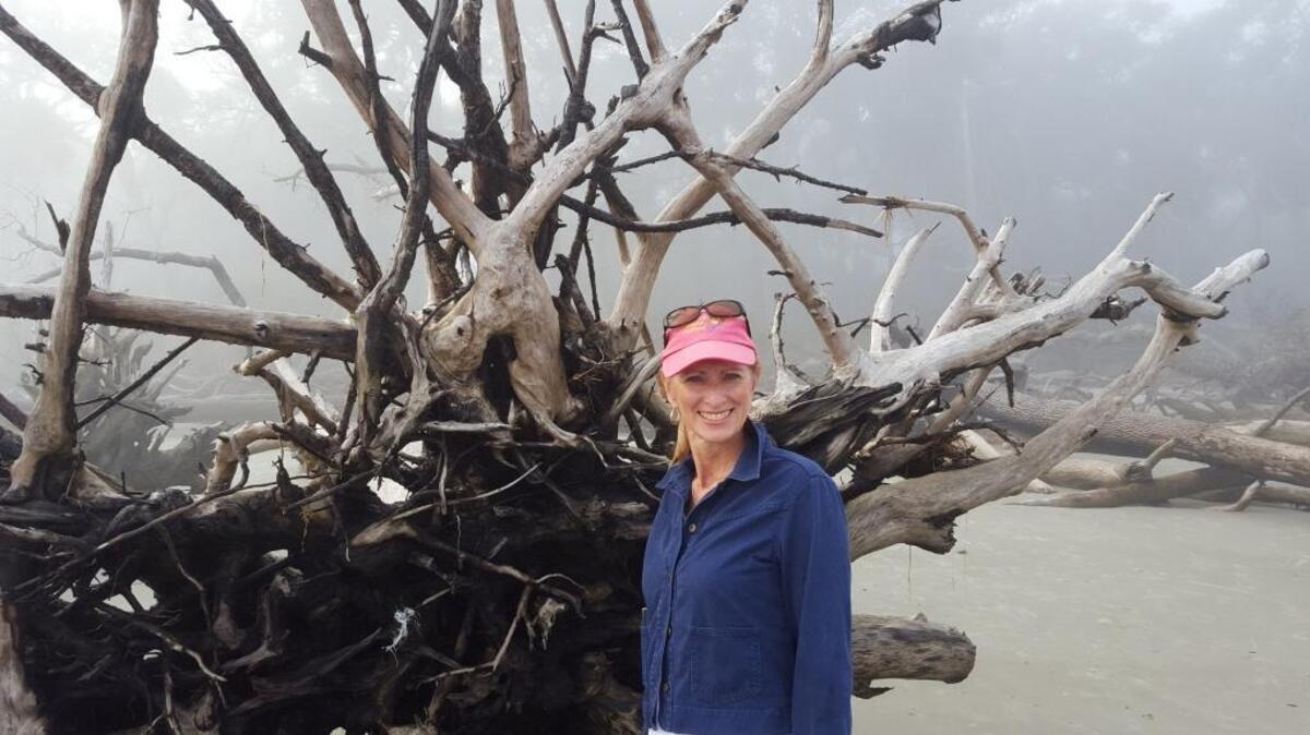 Lisa Lambe at Hunting Island State Park.