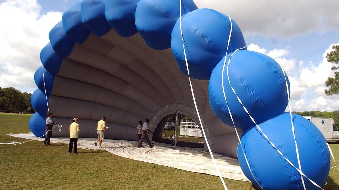 Orchestra now has inflatable band shell, will travel this summer ...