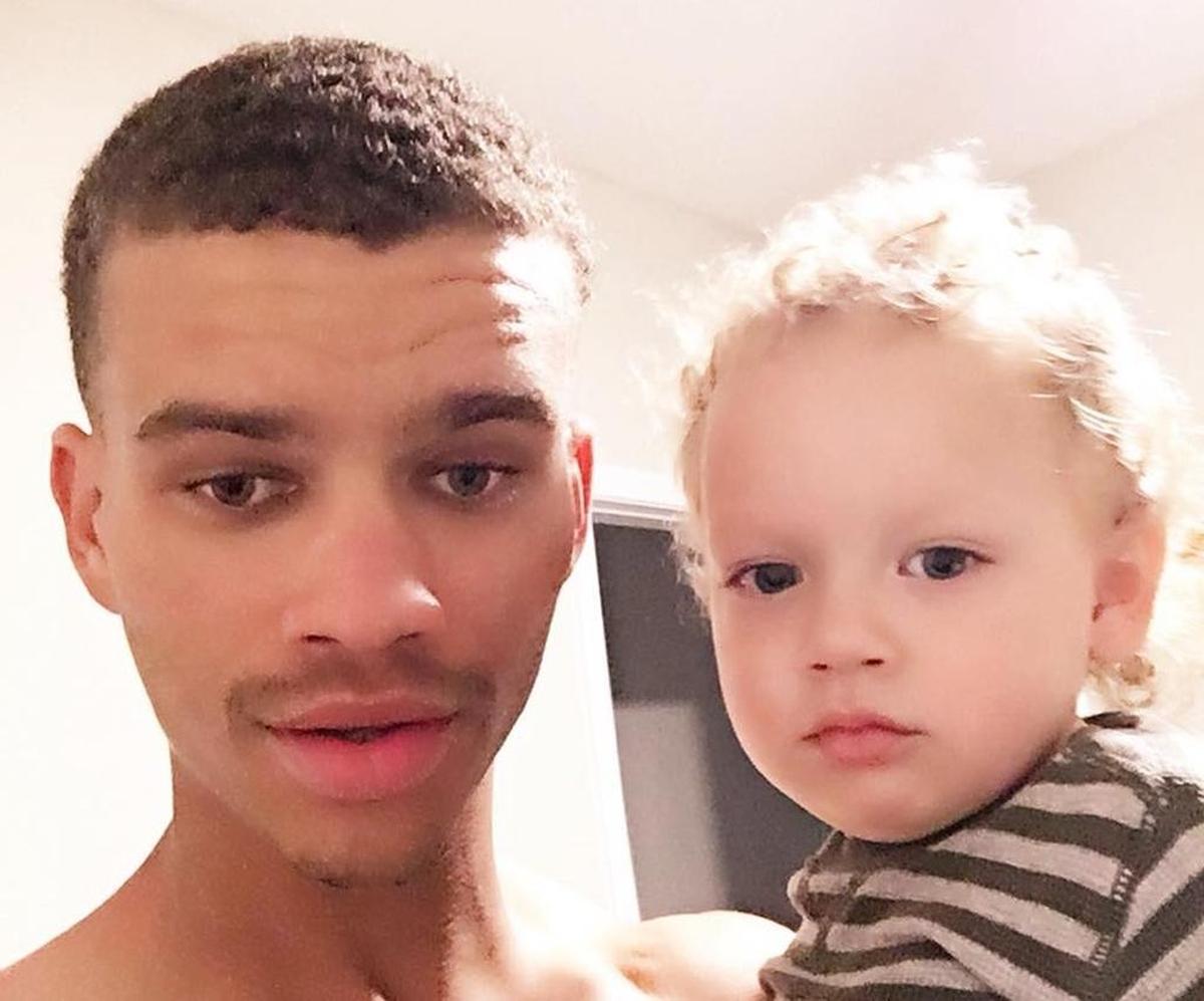 Brandon Wooden and his son, Ian