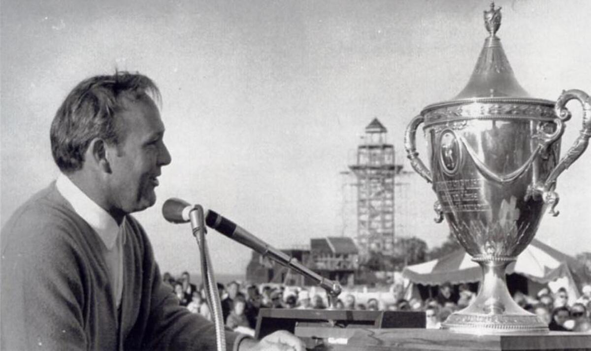 Arnold Palmer won the inaugural RBC Heritage golf tournament in 1969. His victory was plastered all over newpapers nationwide — and helped put Hilton Head Island on the map.
