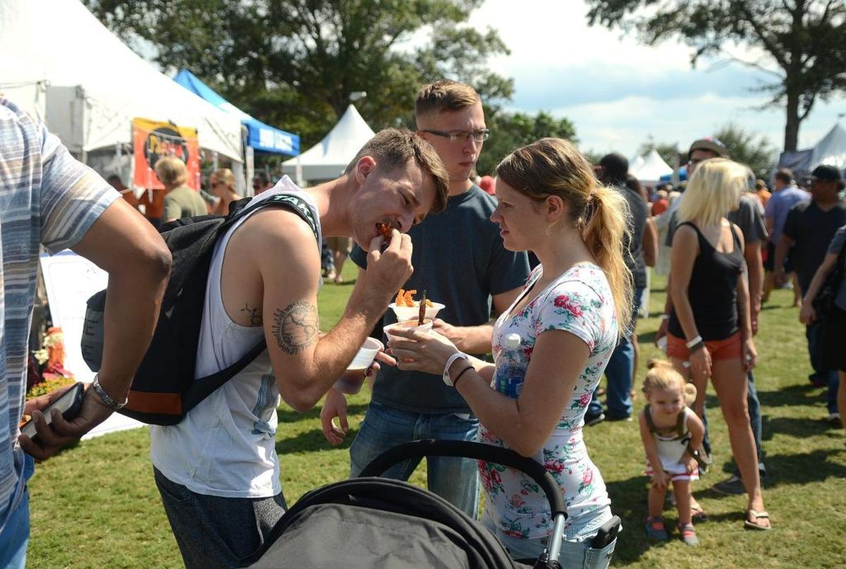 The Beaufort Shrimp Festival attracts thousands to Henry C. Chambers Waterfront Park in Beaufort.