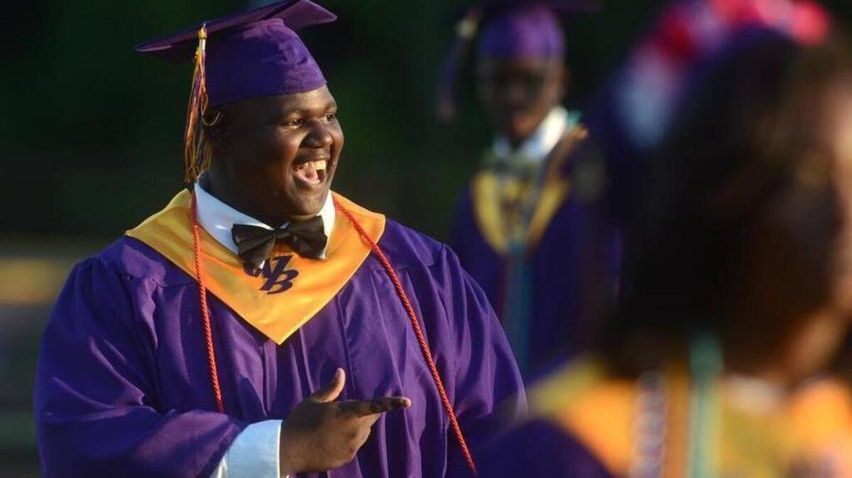 Curtis Wright at Whale Branch Early College High School commencement on Tuesday, May 31, 2016.