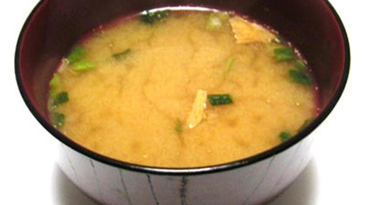 Stock photo of miso soup.