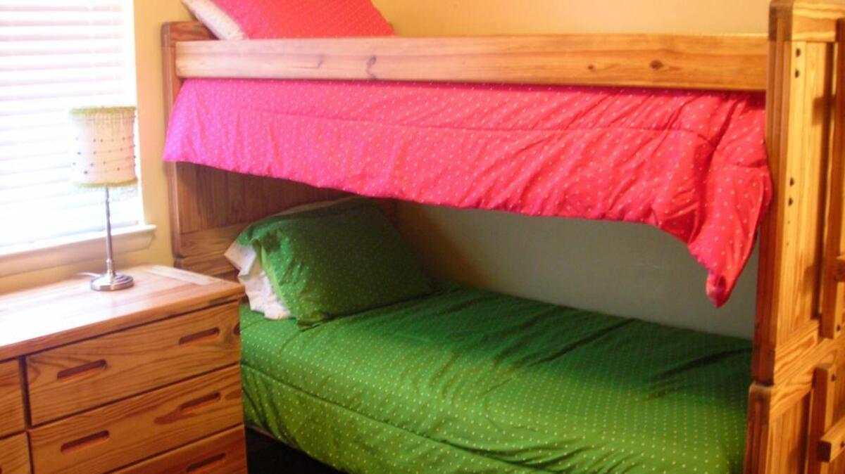 Bunk beds at the Child Abuse Prevention Association’s Open Arms Children’s Home in Beaufort County, one of several shelters that serves students in Beaufort County public schools.