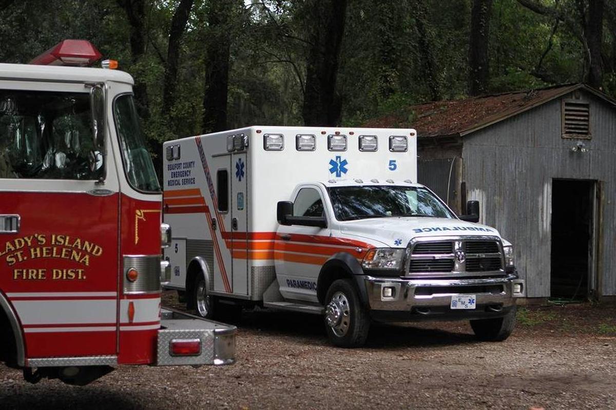 This file photo from 2016 shows a Beaufort County EMS ambulance.