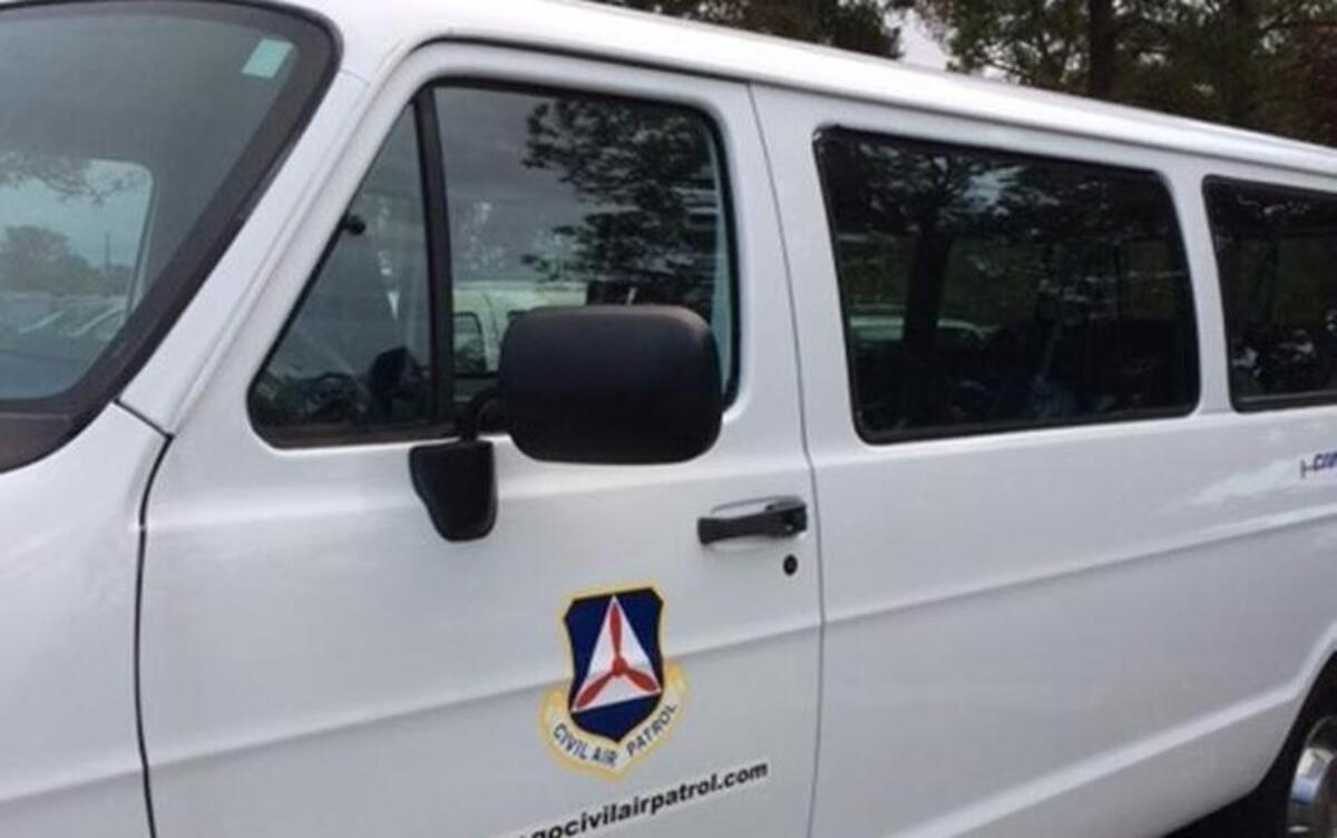 This van was repaired for free for the Beaufort squadron of Civil Air Patrol by Beaufort Butler Chrysler Dodge Jeep Ram