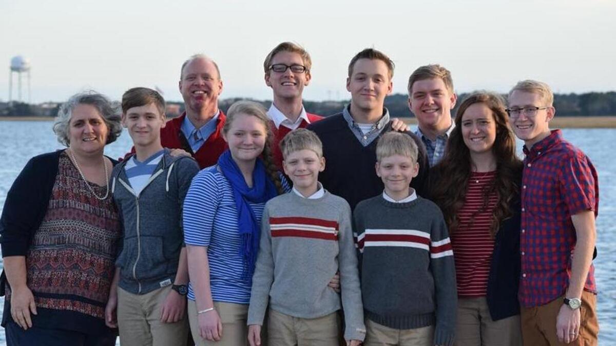 The Morgan family plus one son-in-law.
