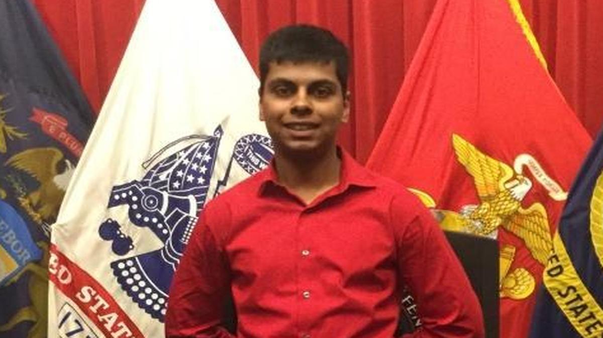 Former Marine recruit Raheel Siddiqui, 20, of Taylor, Mich., is pictured here just before he shipped off to recruit training at Marine Corps Recruit Depot Parris Island on March 7, 2016. Siddiqui died 11 days later after suffering what the Naval Criminal Investigative Service described as a nearly 40-foot fall.
