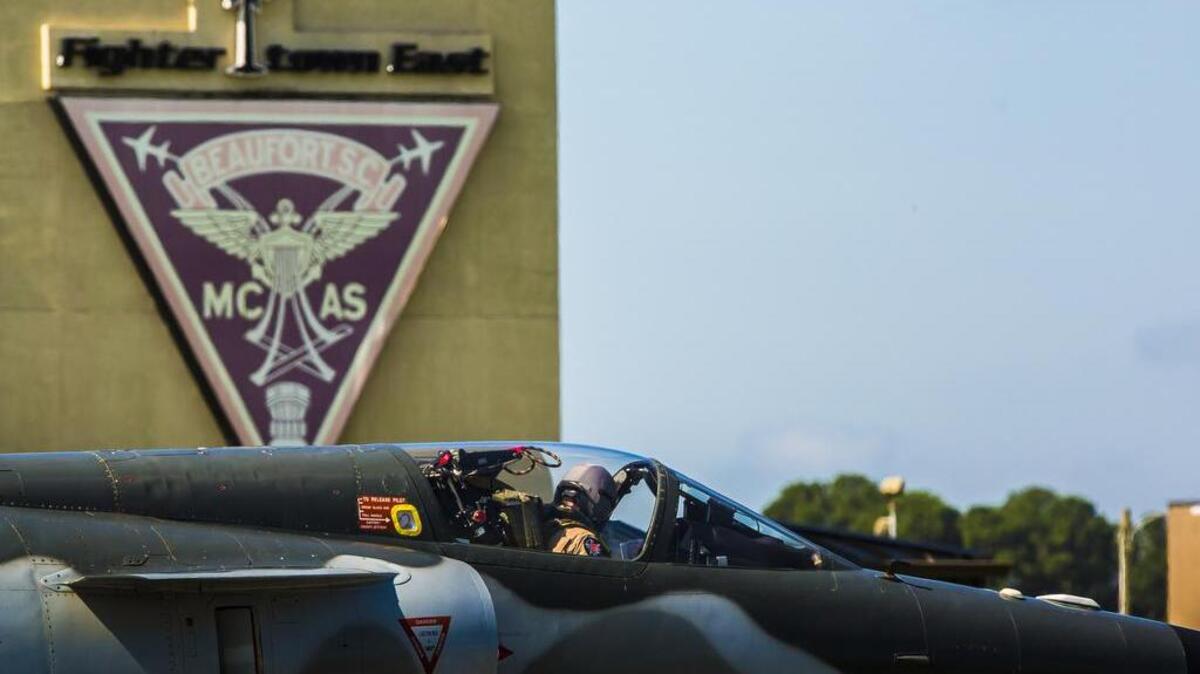 In this file photo, a F-21 KFIR taxis on the flight line aboard Marine Corps Air Station Beaufort. The aircraft visited MCAS to participate in training operations with tenant squadrons.