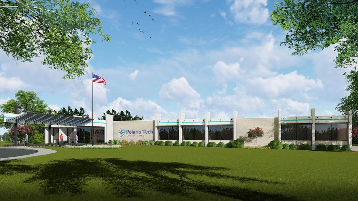 Artist's rendering of what Polaris Tech Charter School may look like