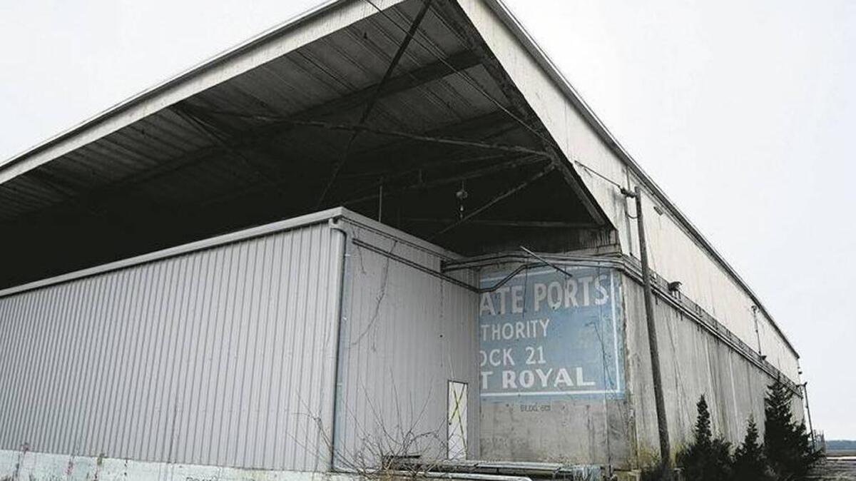 A former cement company building on the waterfront on Port Royal’s former port terminal property is shown in this file photo. A fire in the building’s former administrative office on Thursday, September 21, 2017 was quickly extinguished.