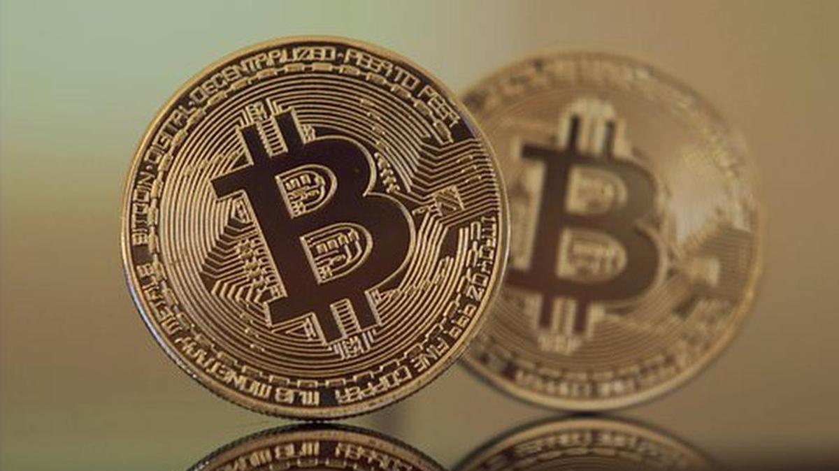 Stock photo of bitcoins