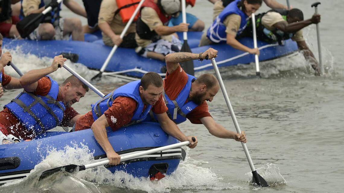 Rafters paddle it out at Water Festival
