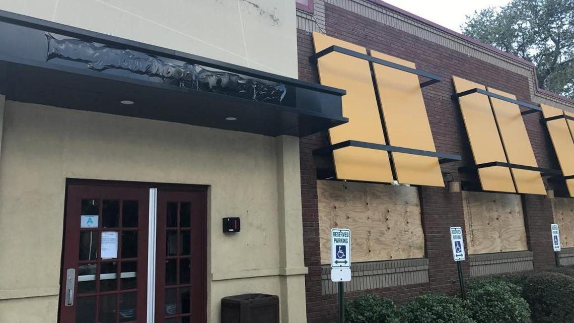 Signs were already removed from an Applebee’s location Thursday just a day after it closed in Beaufort.