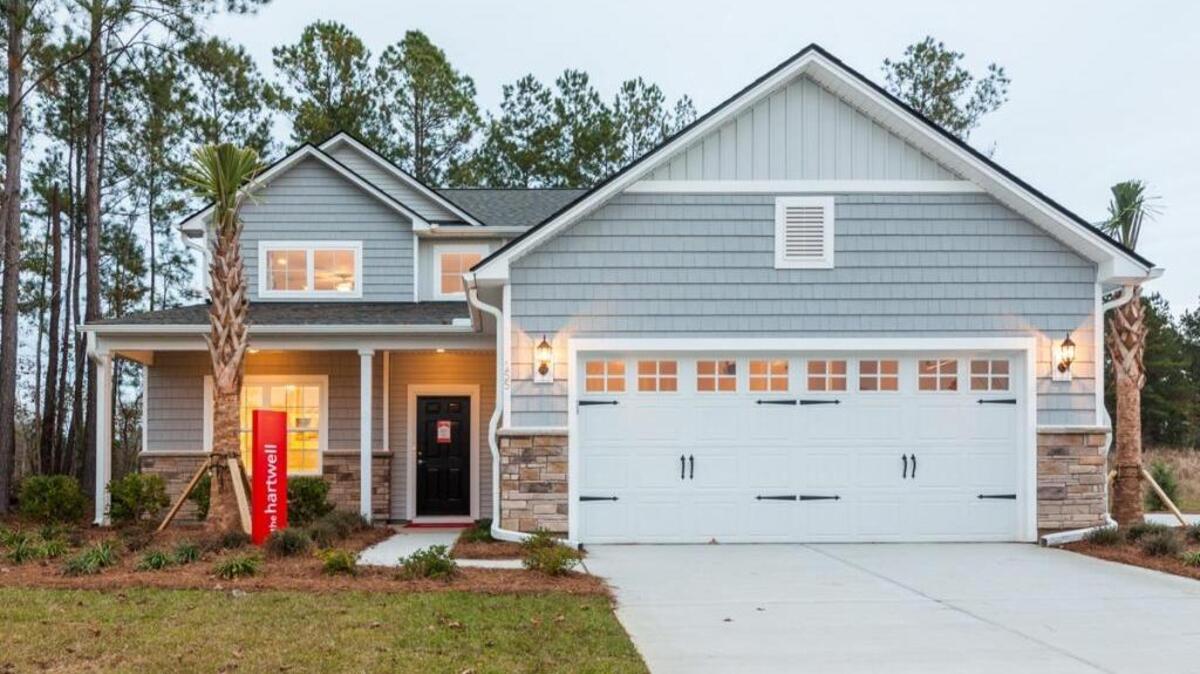 The 2-story Hartwell model is one of the more popular homes available to build at the Shadow Moss community in Beaufort.