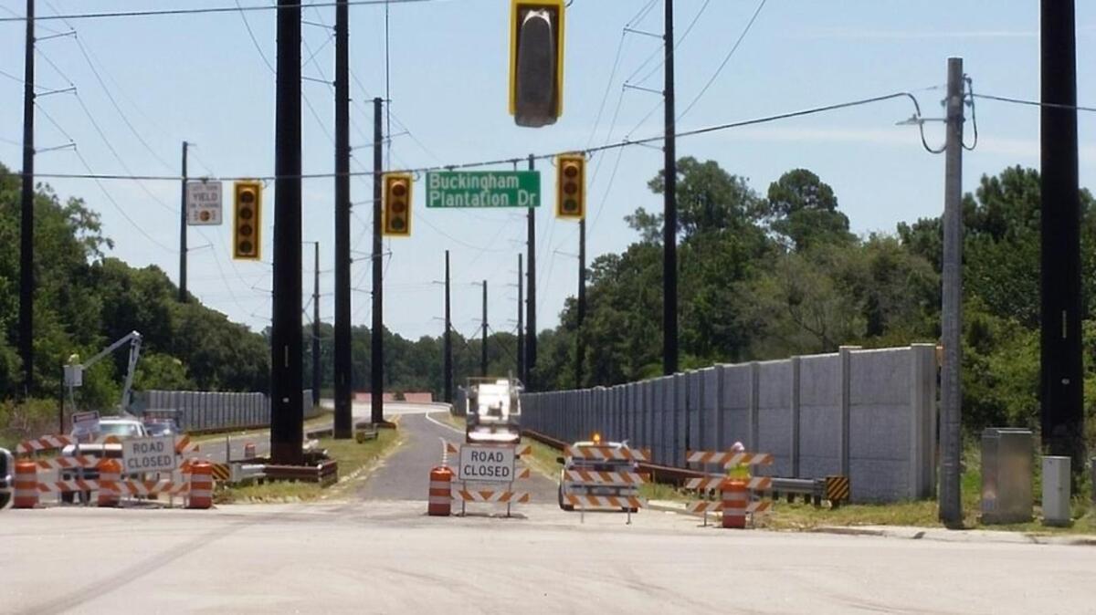 The recently installed traffic signal on Bluffton Parkway near the flyover is set to begin operating in flashing mode Wednesday and normally Friday.