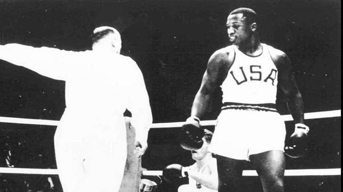 This file photo shows Beaufort-born Joe Frazier during a match at the 1964 Olympic Summer Games held in Tokyo. Frazier won gold in the Heavyweight Division at the games.
