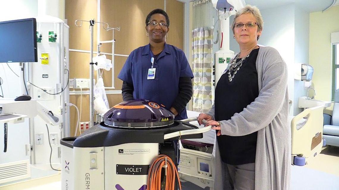 ‘Like a punching kickboxer’: Beaufort Memorial’s ‘germ-zapping’ robot goes to work