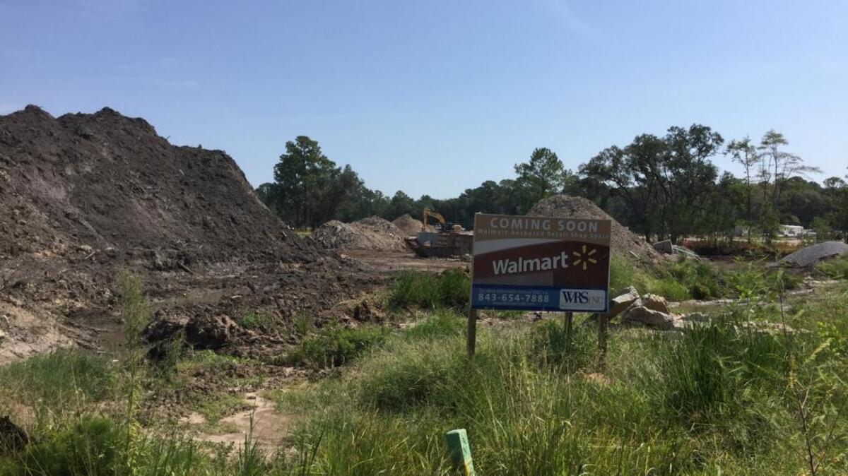 The site of a future Walmart shopping center on Lady’s Island. A northern Beaufort County planning committee will consider redrawing the growth boundary along the stretch of Sea Island Parkway from the Walmart site to Chowan Creek Bridge.