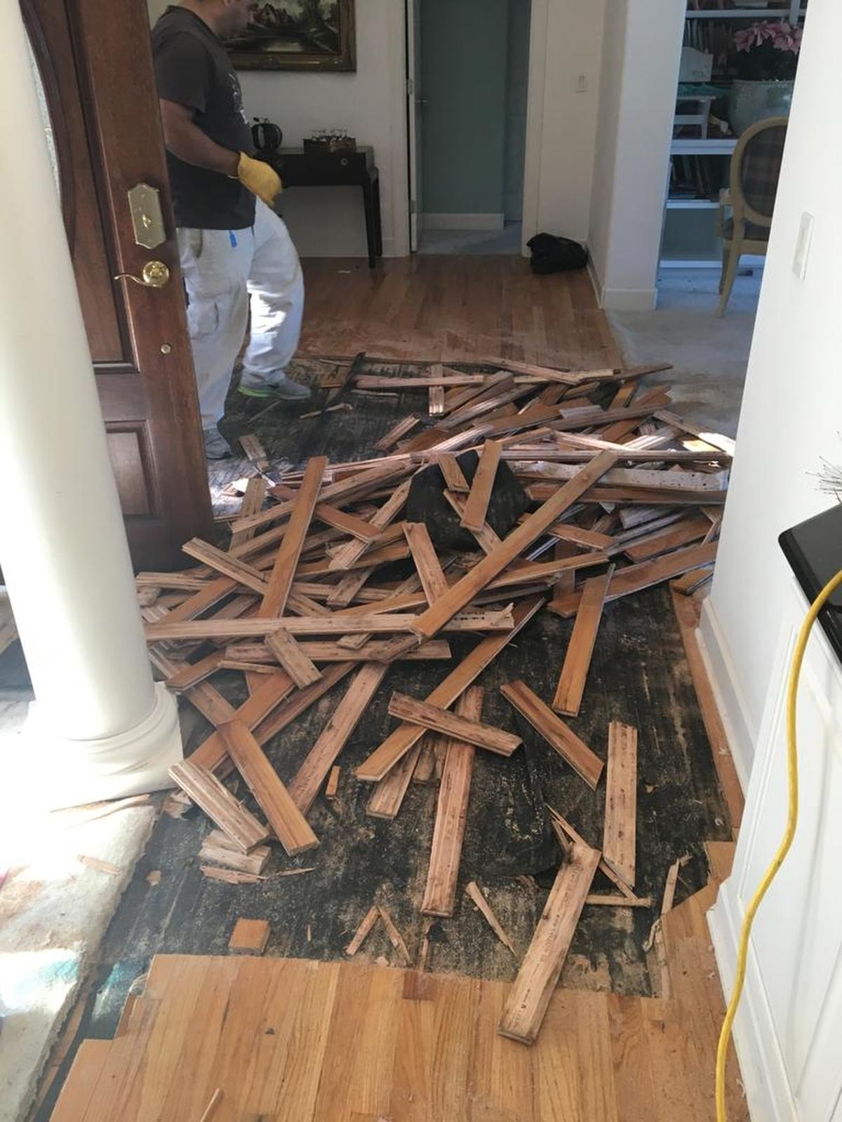 Flooding from Hurricane Matthew caused John Schwartz to install new hardwood floors in his Hilton Head Plantation home.