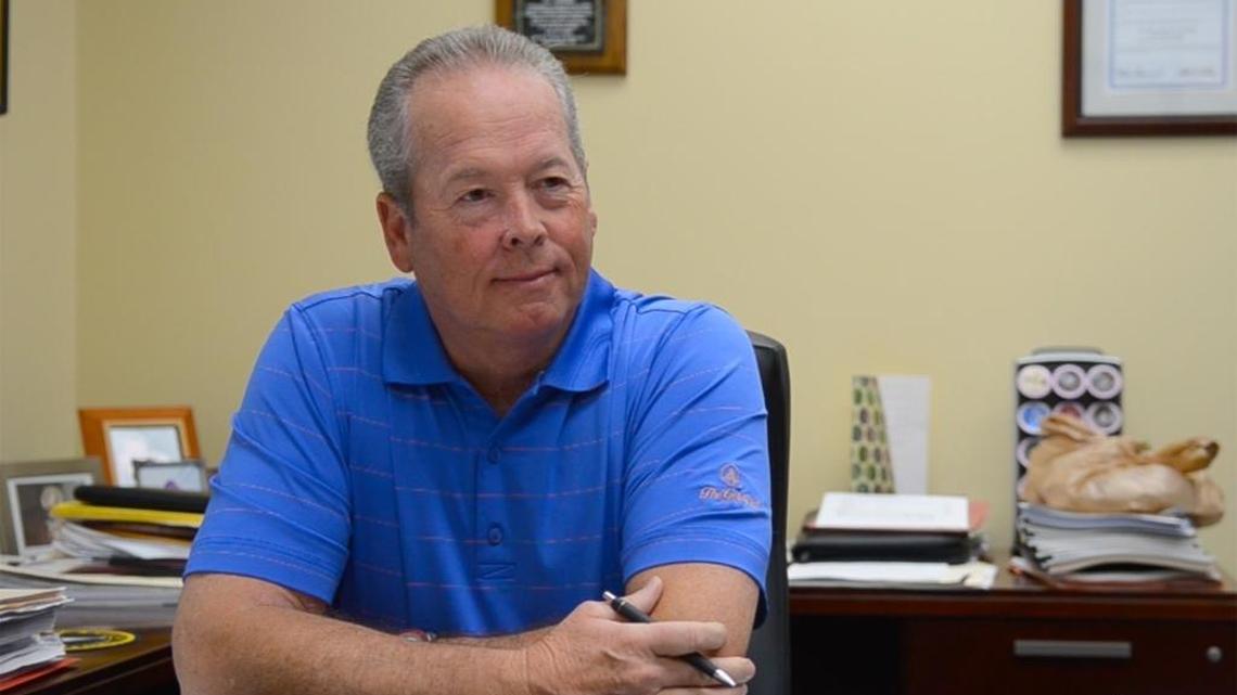 Beaufort County Sheriff P.J. Tanner sits at his desk for an interview with The Island Packet reporter Wade Livingston on Tuesday at the Beaufort County Sheriff’s Office in Beaufort.