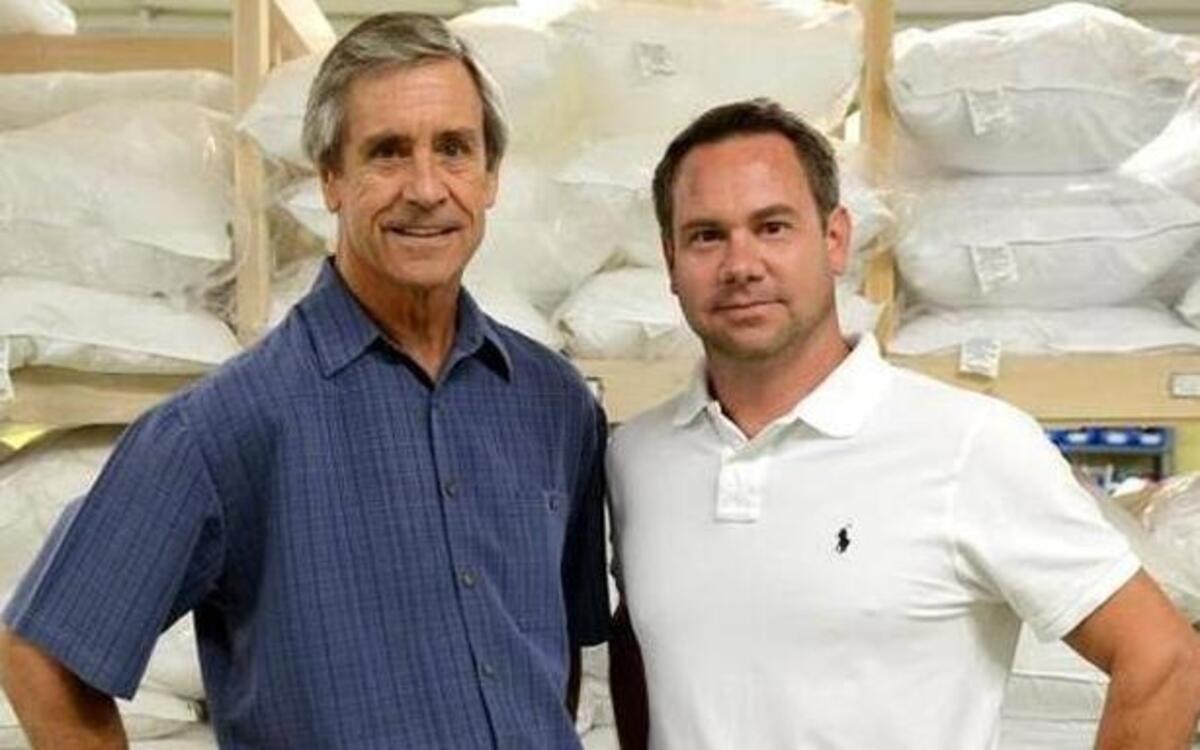 John Harris, left, and son Patrick, of Harris Pillow Supply, stand inside their Beaufort business on Thursday, August 25, 2016. Gov. Nikki Haley praised the company’s planned $2 million expansion plans, which include moving into a larger building and adding more than 20 jobs.