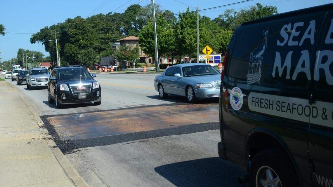 Crews to address Boundary Street sinkhole, wary of Water Festival