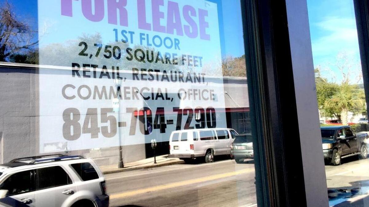 A sign advertises space for rent on Carteret Street in downtown Beaufort. A group of consultants is talking with downtown business owners and other leaders to develop a strategy for growing business downtown.