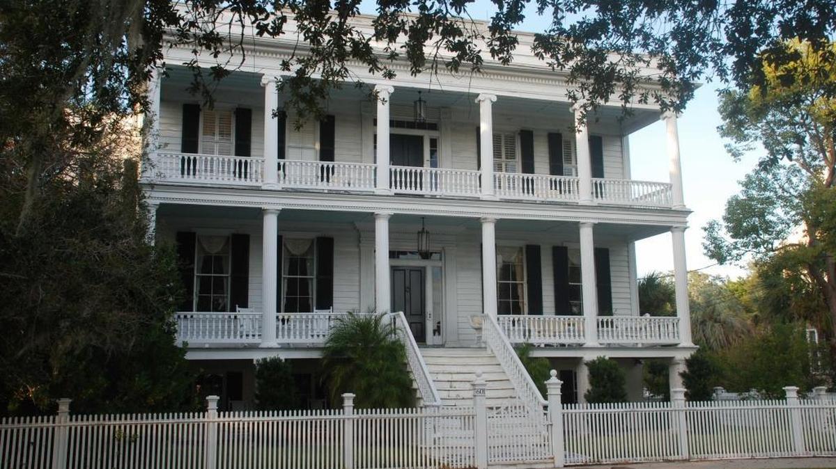The Lewis Reeve Sams House, 601 Bay St., Beaufort.