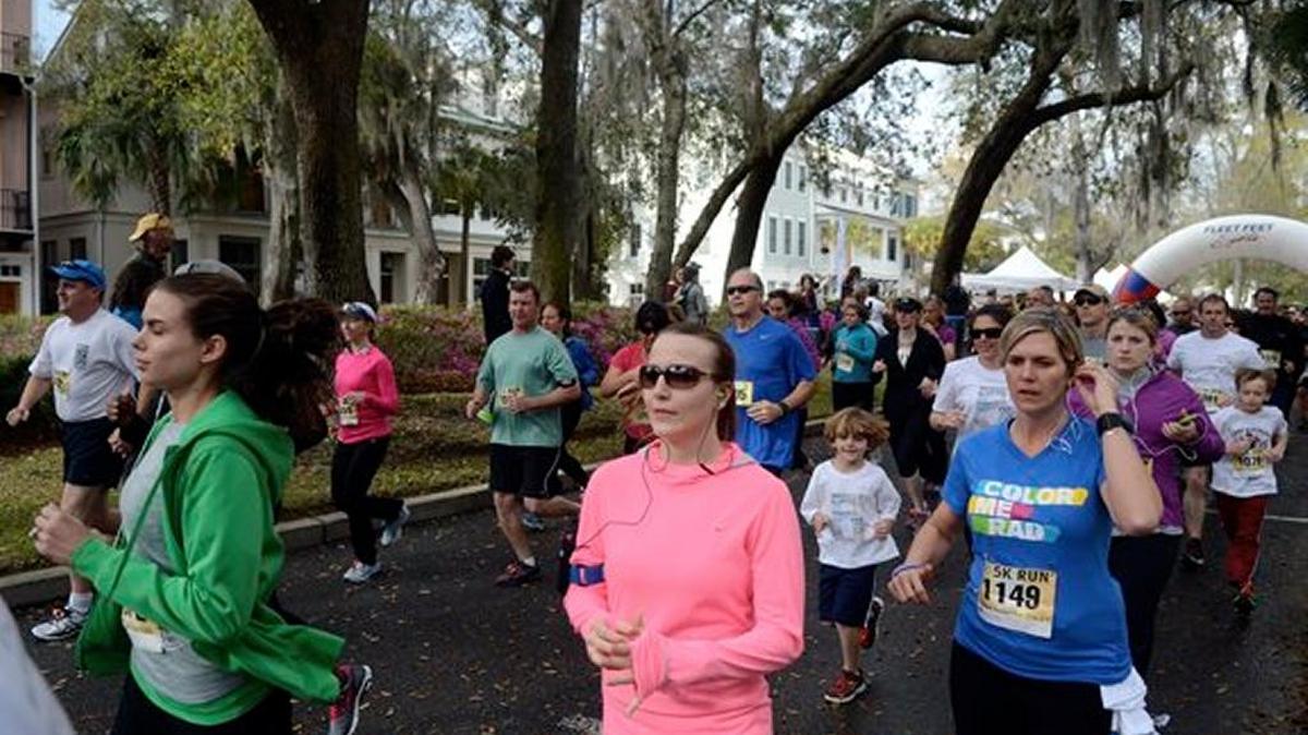 Runners take part in a past Beaufort Twilight Run & Oyster Roast in Habersham. The Habersham community was recently ranked as one of the 20 Best Places to Live on the Coast in 2018 by Coastal Living.
