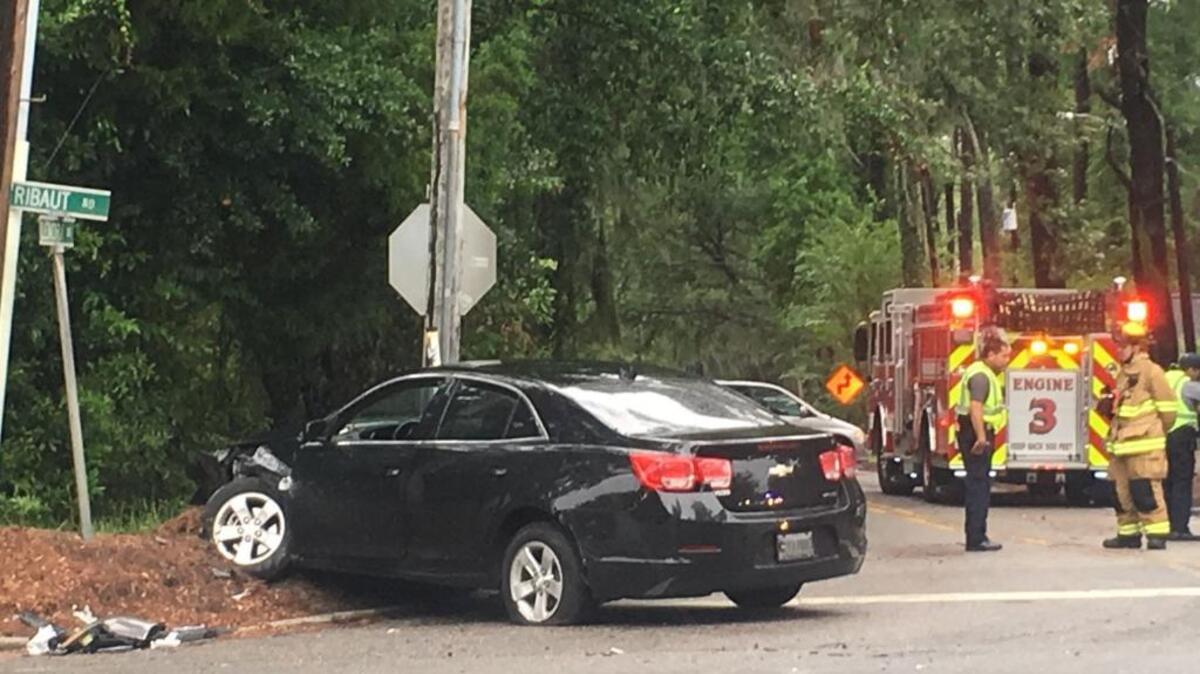 A crash at Ribaut Road and Lenora Drive in Port Royal slowed traffic Wednesday evening.