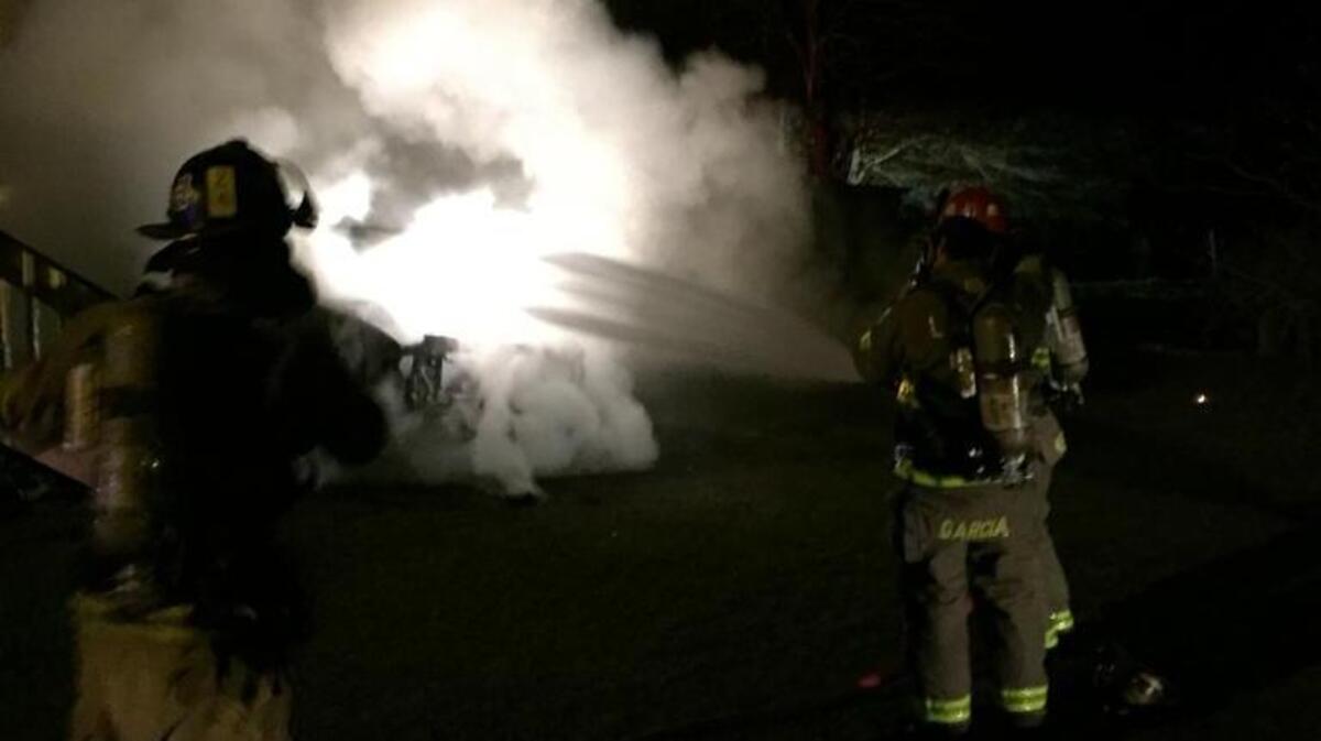 The Lady’s Island-St. Helena Fire District responded to a vehicle fire early Friday morning.