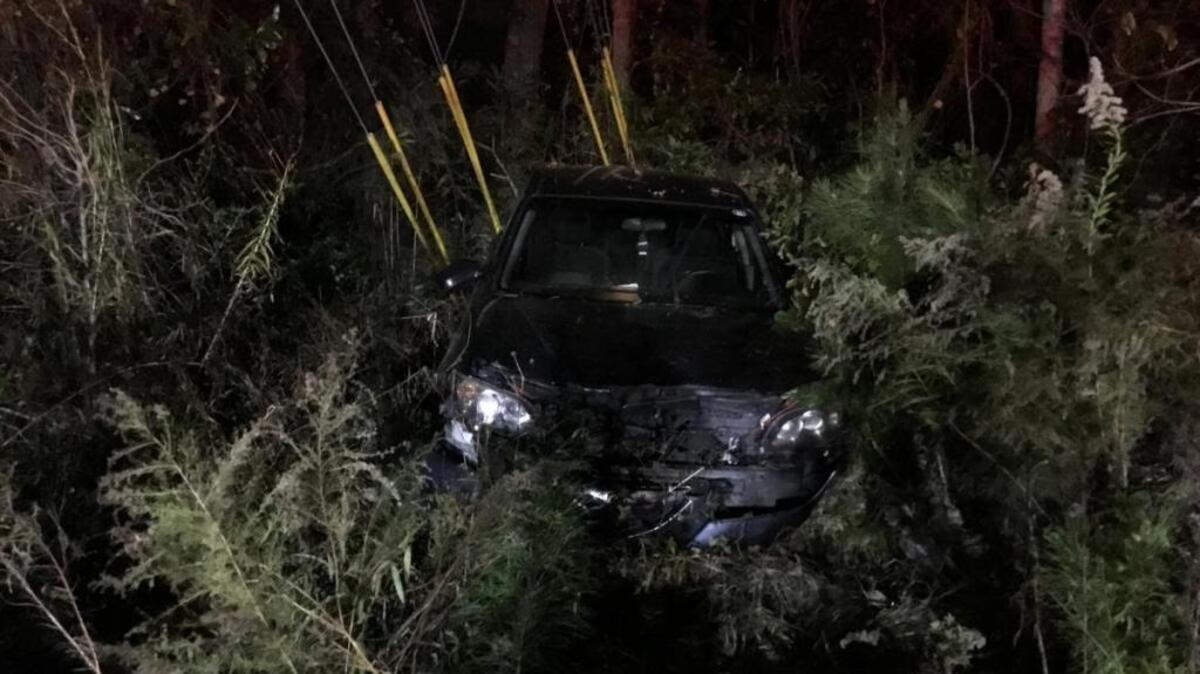 Burton firefighters found a cehicle had flipped over and landed 10 yards into a tree-line around 6 p.m. on Sunday. The crash was one of three reported in less than 24 hours.