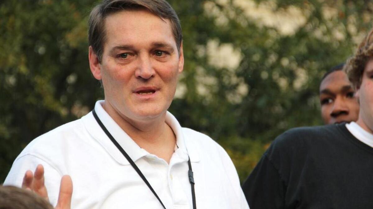 In this file photo, Dan Durbin, then principal of Beaufort High School, addresses the student body.