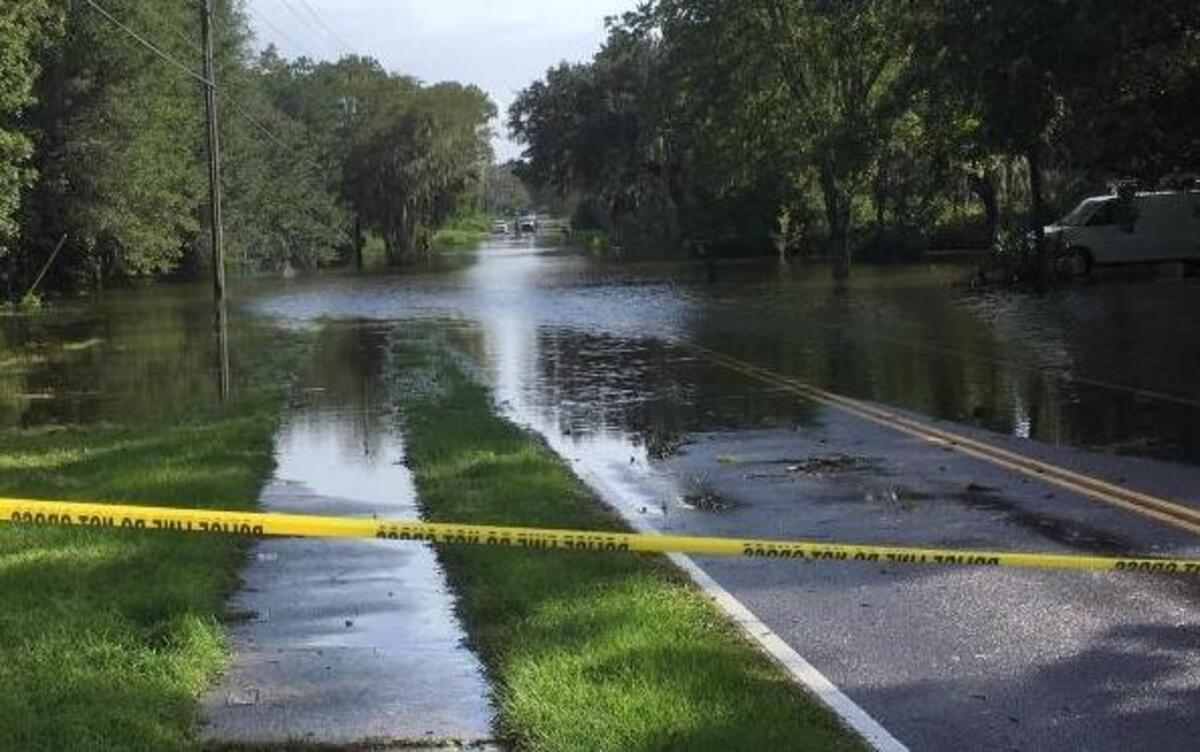 Battery Creek Road near Southside Park in Beaufort was closed Sept. 11 after flooding from Tropical Storm Irma.