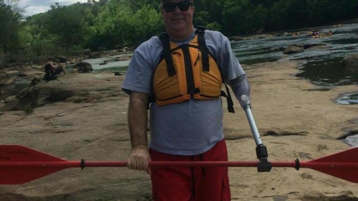 Tom Mullins prepares for a day on the water.