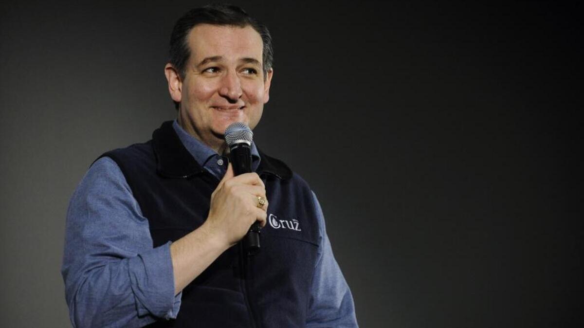 Republican presidential candidate, Sen. Ted Cruz, R-Texas, speaks during a campaign event on Tuesday, Feb. 2, 2016, in Greenville, SC.