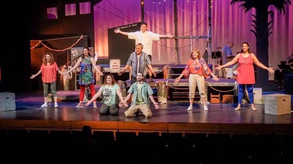 Cast members on stage for the Beaufort Theatre Company's 2016 production of "Godspell" at the USCB Center for the Arts. USCB and the city of Beaufort were recently recognized with the state’s highest arts award.