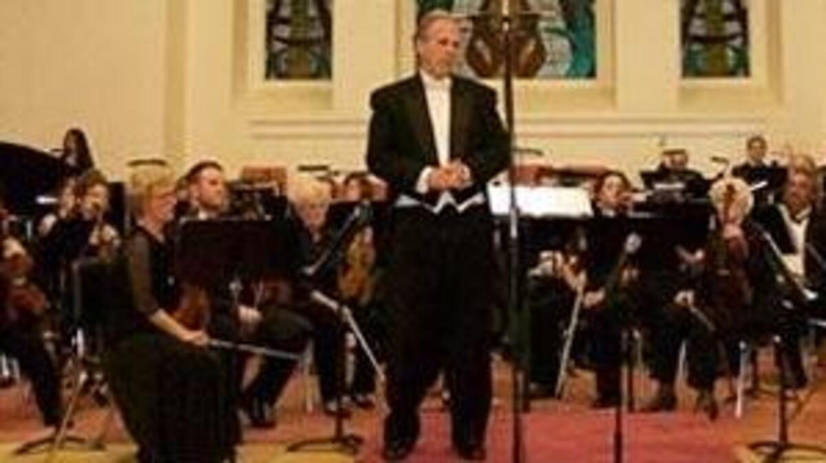 Conductor Fred Devyatkin and the Beaufort Symphony Orchestra.