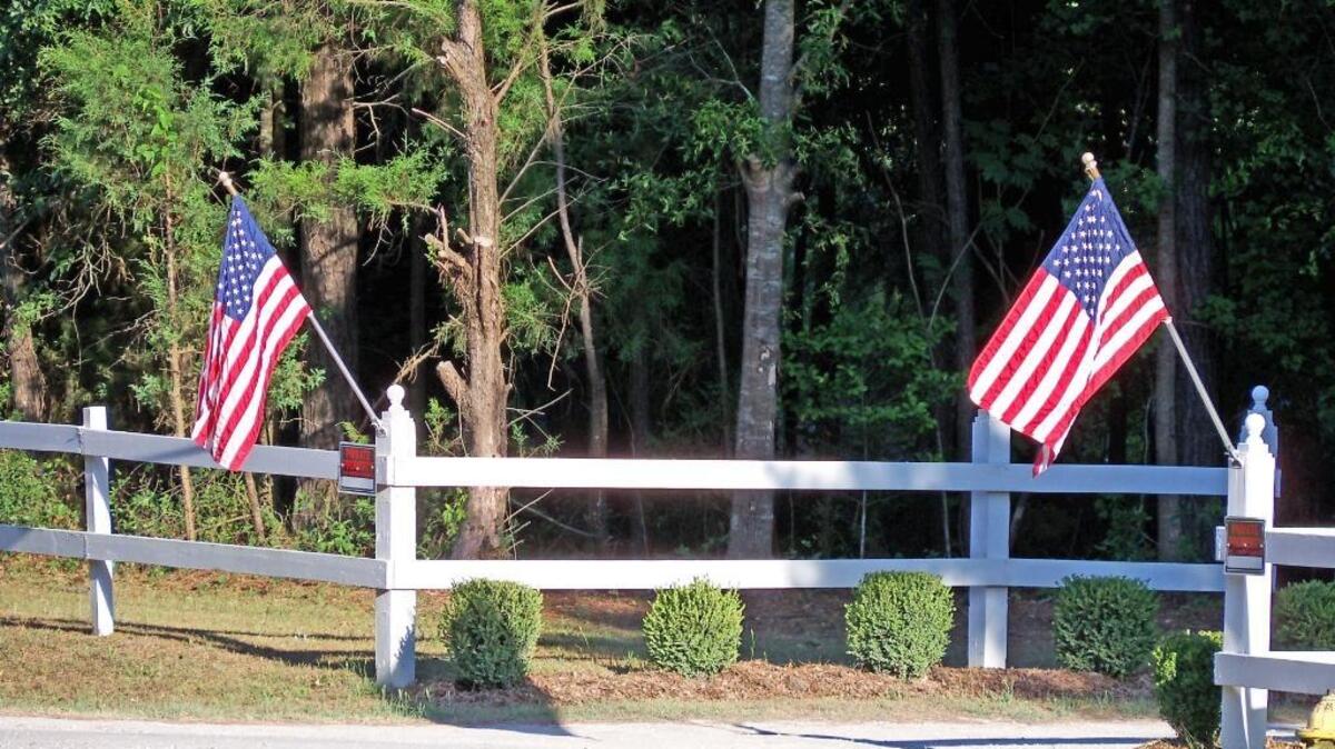 Flags fly to honor those who paid the ultimate price to protect our freedom.