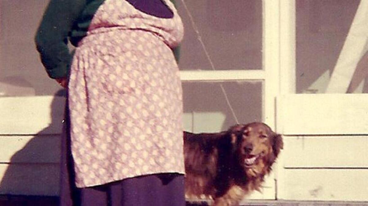 Josie Altman Tanner, a.k.a. Mammy and her dog Major.