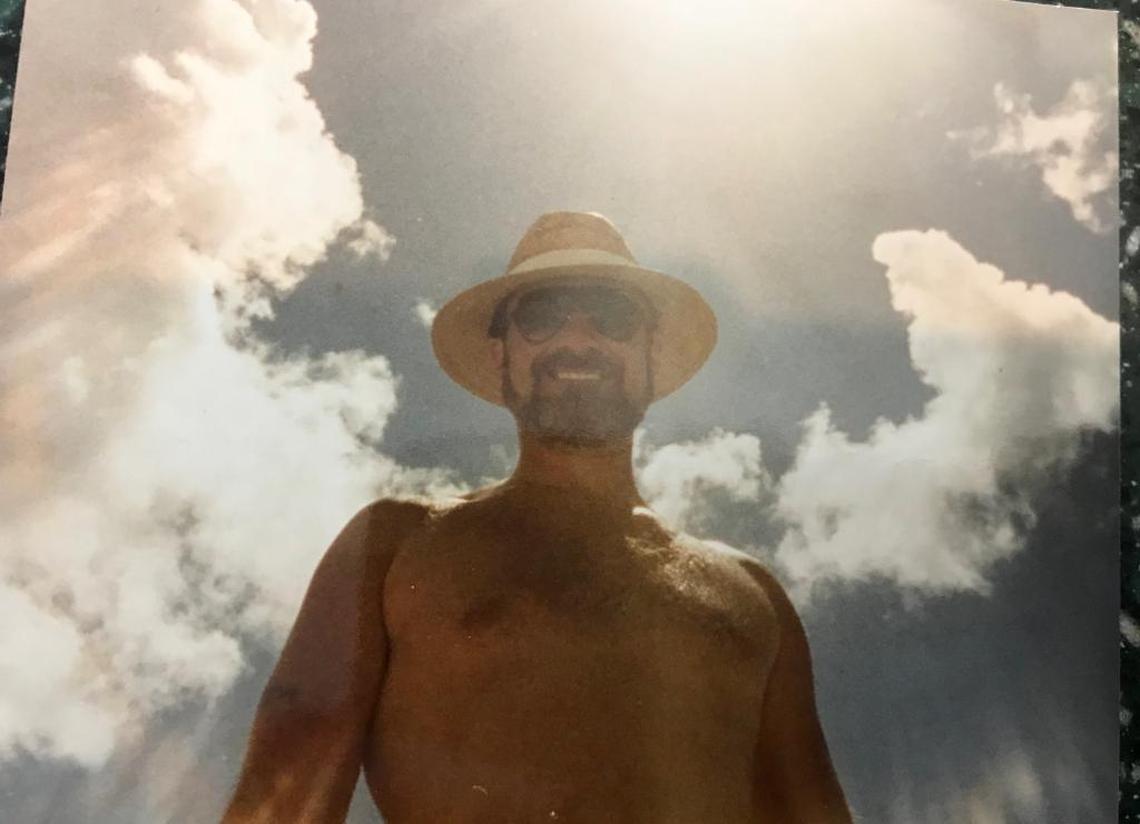 John Duignan at the beach.