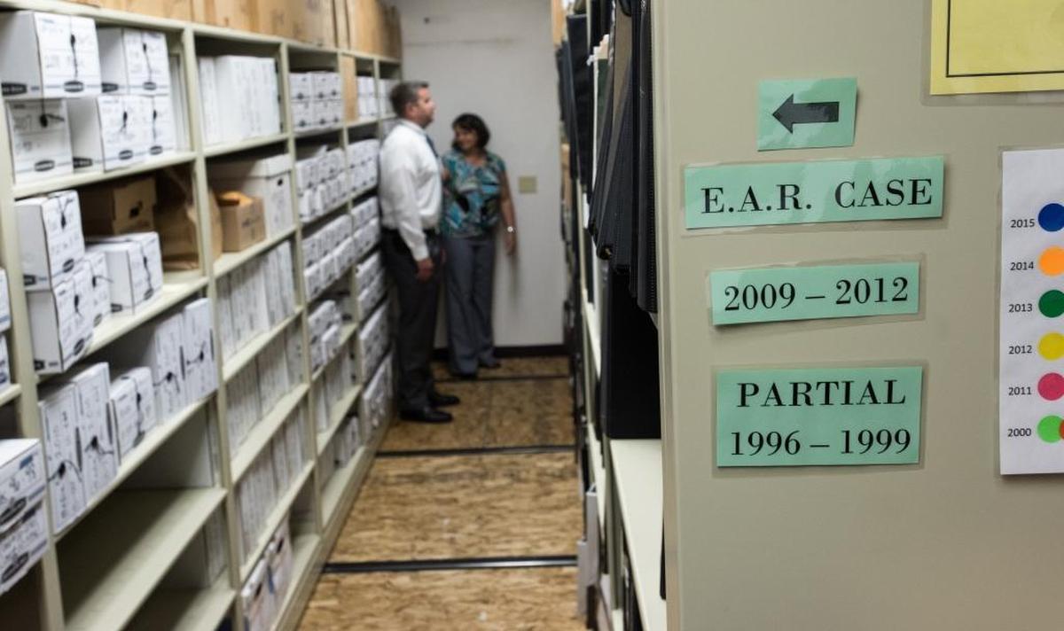 Evidence room.