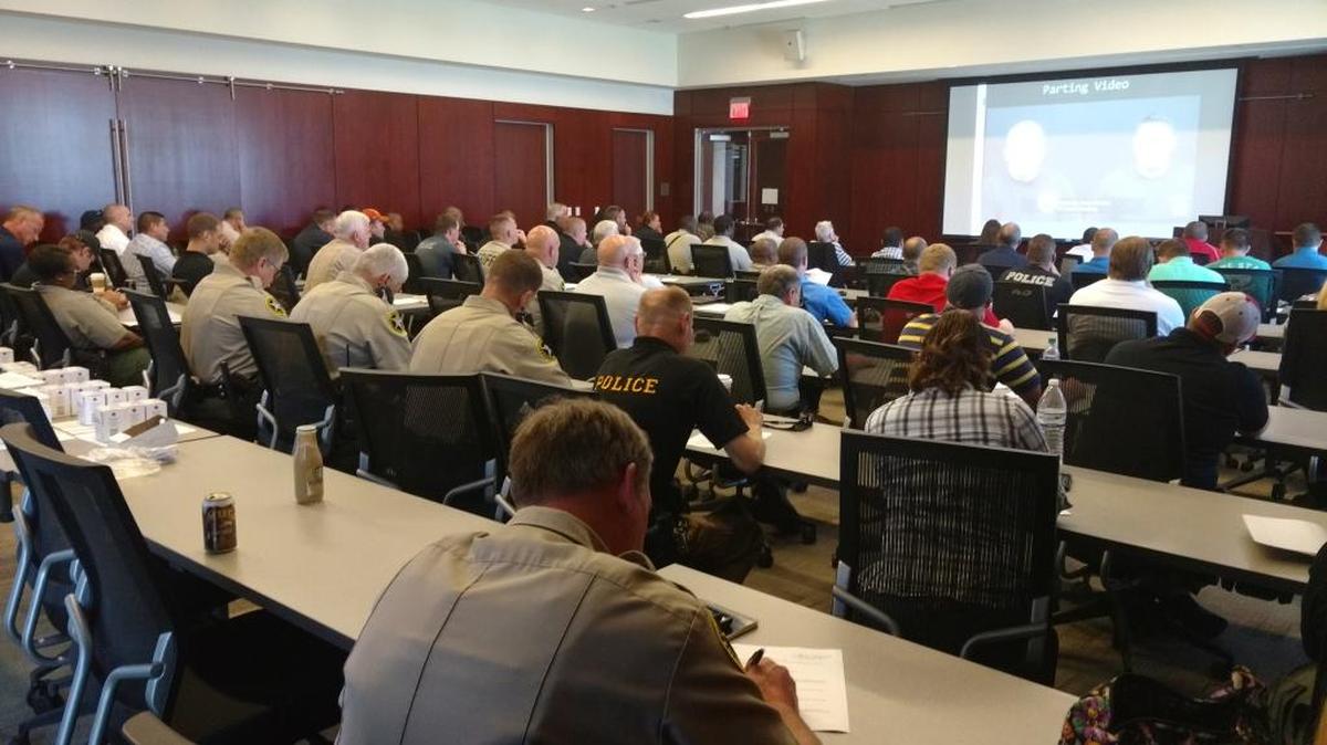 More than 230 officers from 11 local agencies attended training sessions at University of South Carolina Beaufort in Bluffton, each one leaving with two doses Naloxone to use in the case of an opioid overdose.